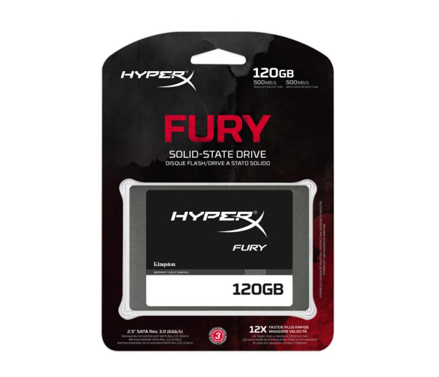 HyperX 120GB 2,5'' SATA SSD Fury 7mm - 200604 - zdjęcie 2